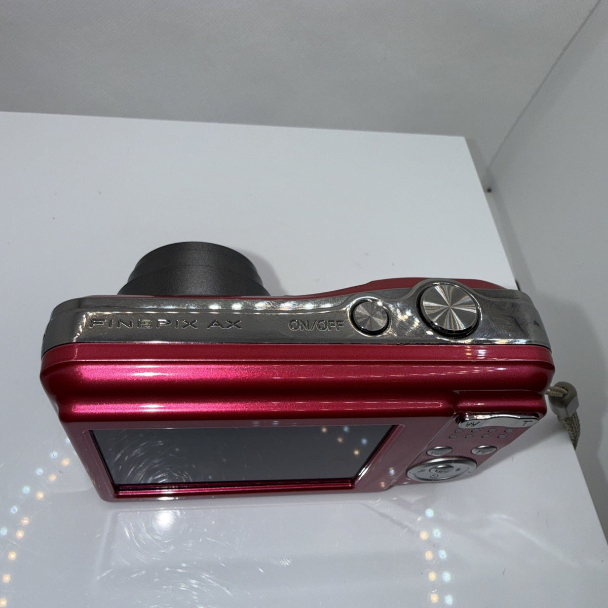 Pink Digital Camera Fujifilm AX245w 10.2MP Tested + Charger Batteries 4GB