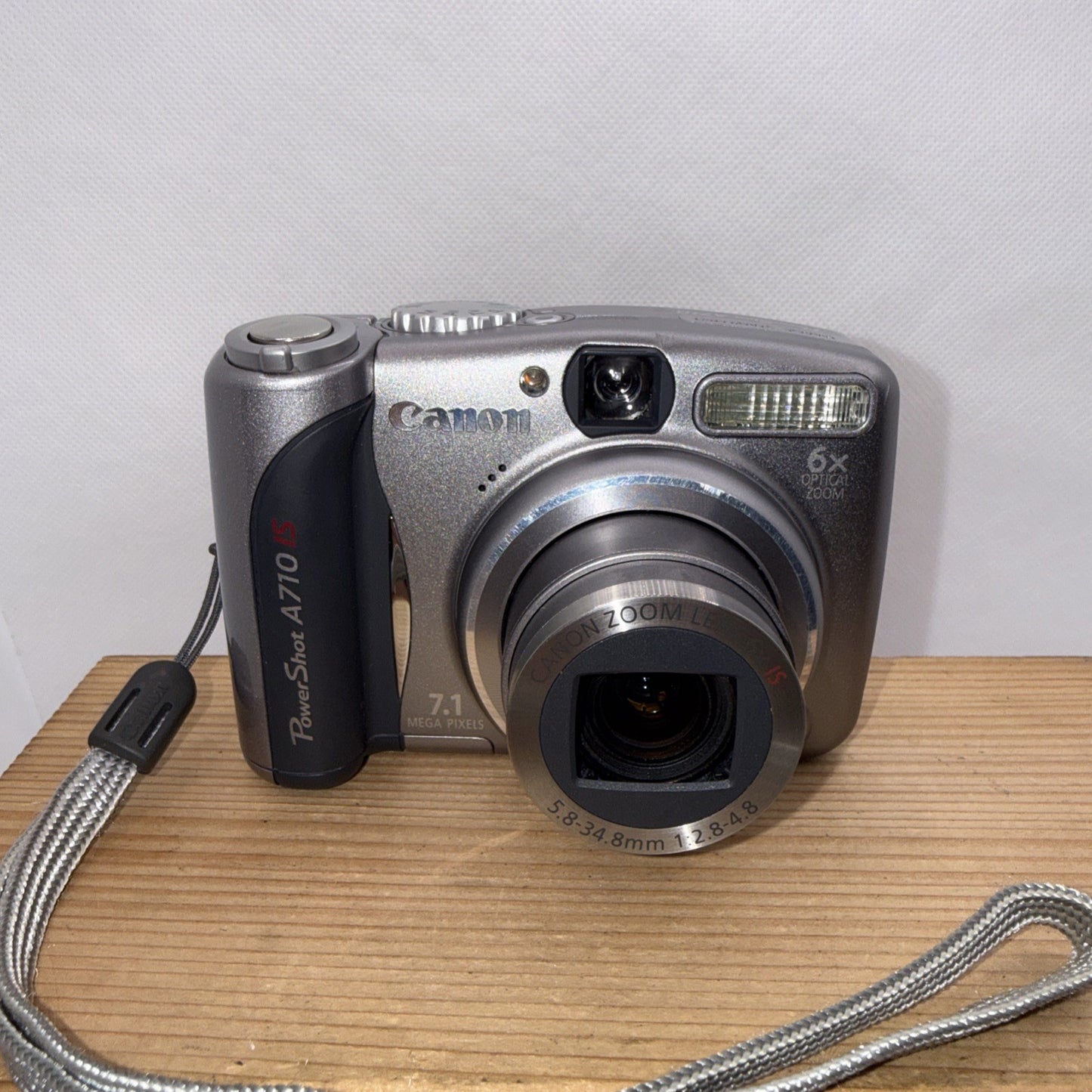 Canon PowerShot A710 IS 7.1MP Digital Camera 6x Zoom Tested & Working + 4GB SD