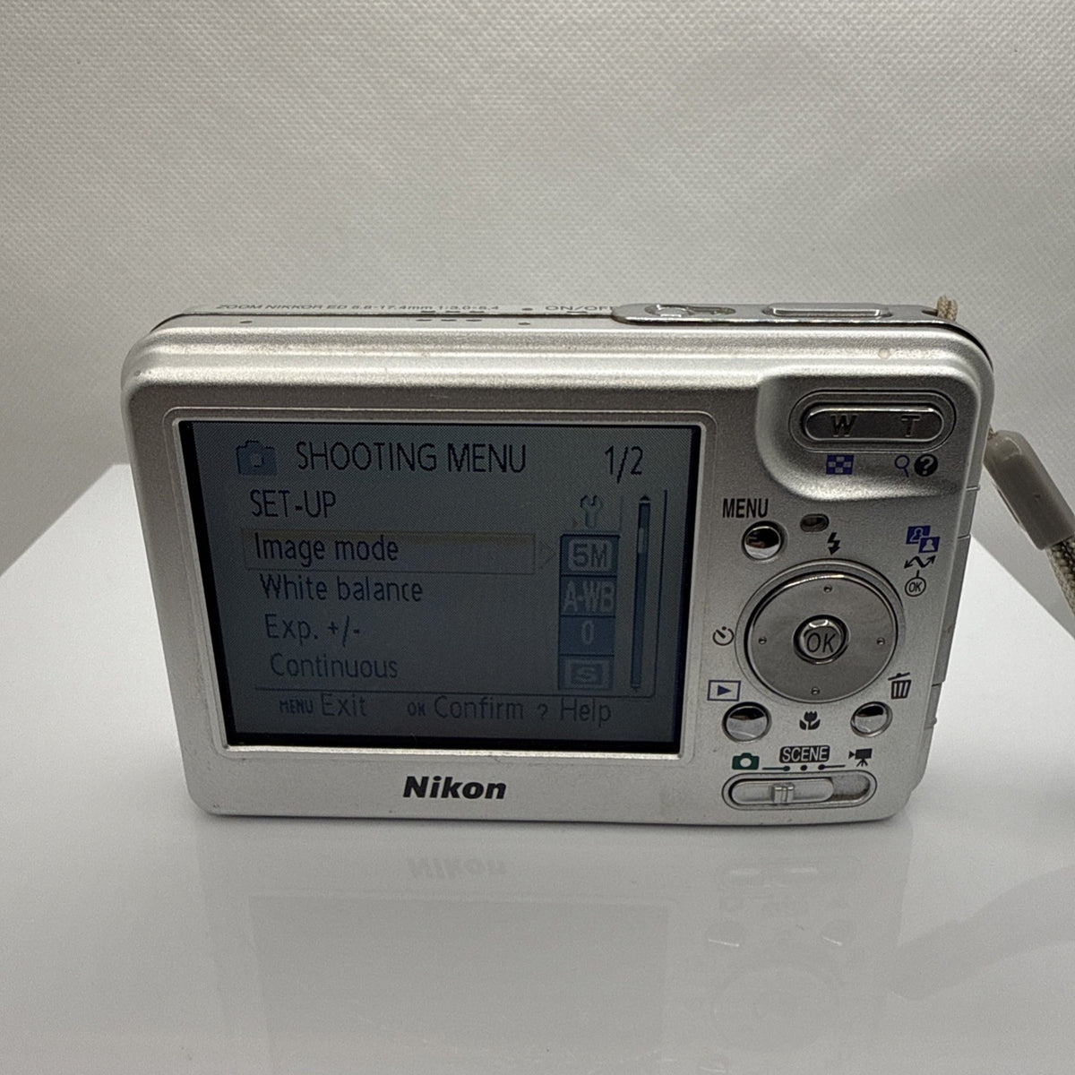 Digital Camera Nikon Coolpix S1 5.1MP Silver Tested Full Working Set Retro Y2K