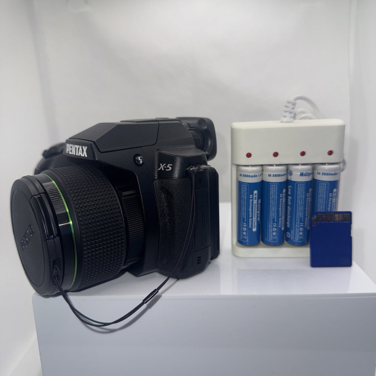 Digital Camera Pentax X-5 16MP 4mm-104mm Lens Full Kit Ready To Use Good Cond