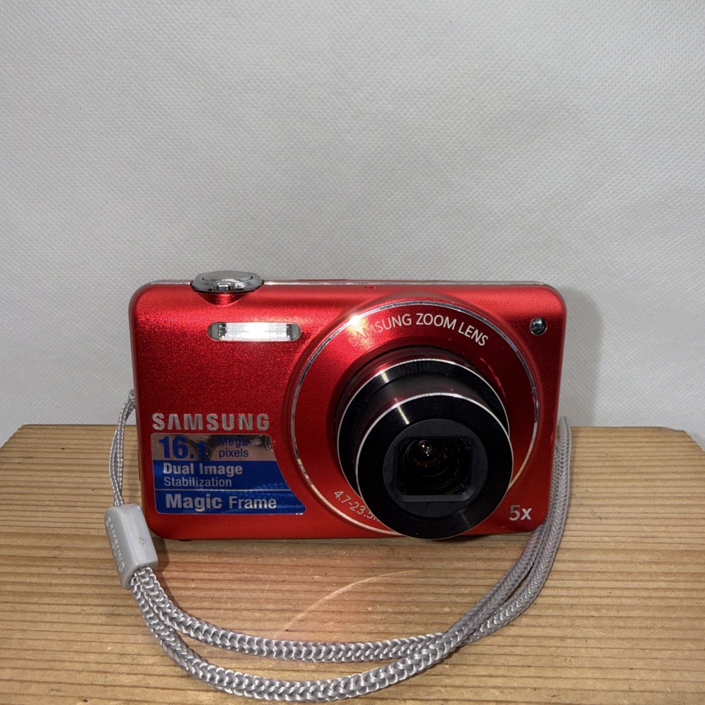 Samsung ST93 16.1MP Digital Camera Red Tested Working + Charger Battery 2GB SD