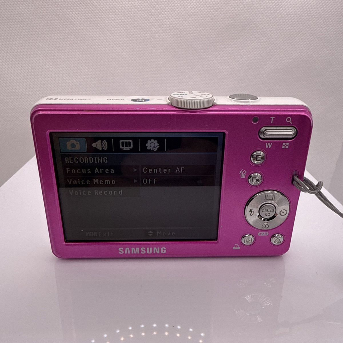 Samsung L301 12.2MP Digital Camera Pink Tested Working + Charger Battery 4GB SD