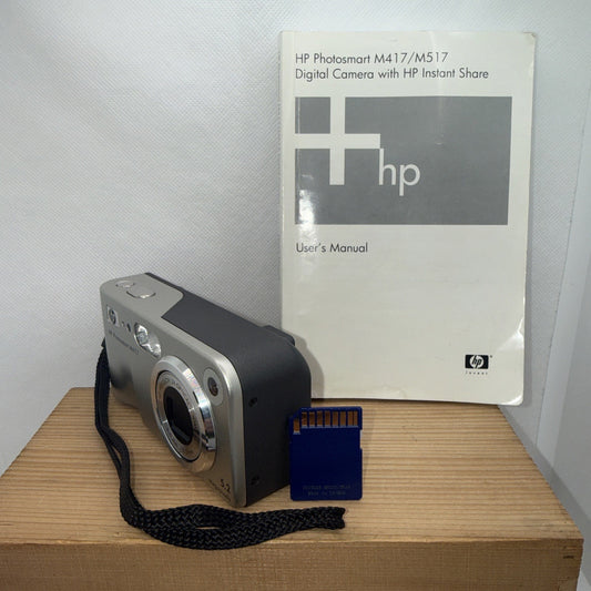HP PhotoSmart M417 5.2MP Digital Camera Tested + 2GB SD Mint Condition