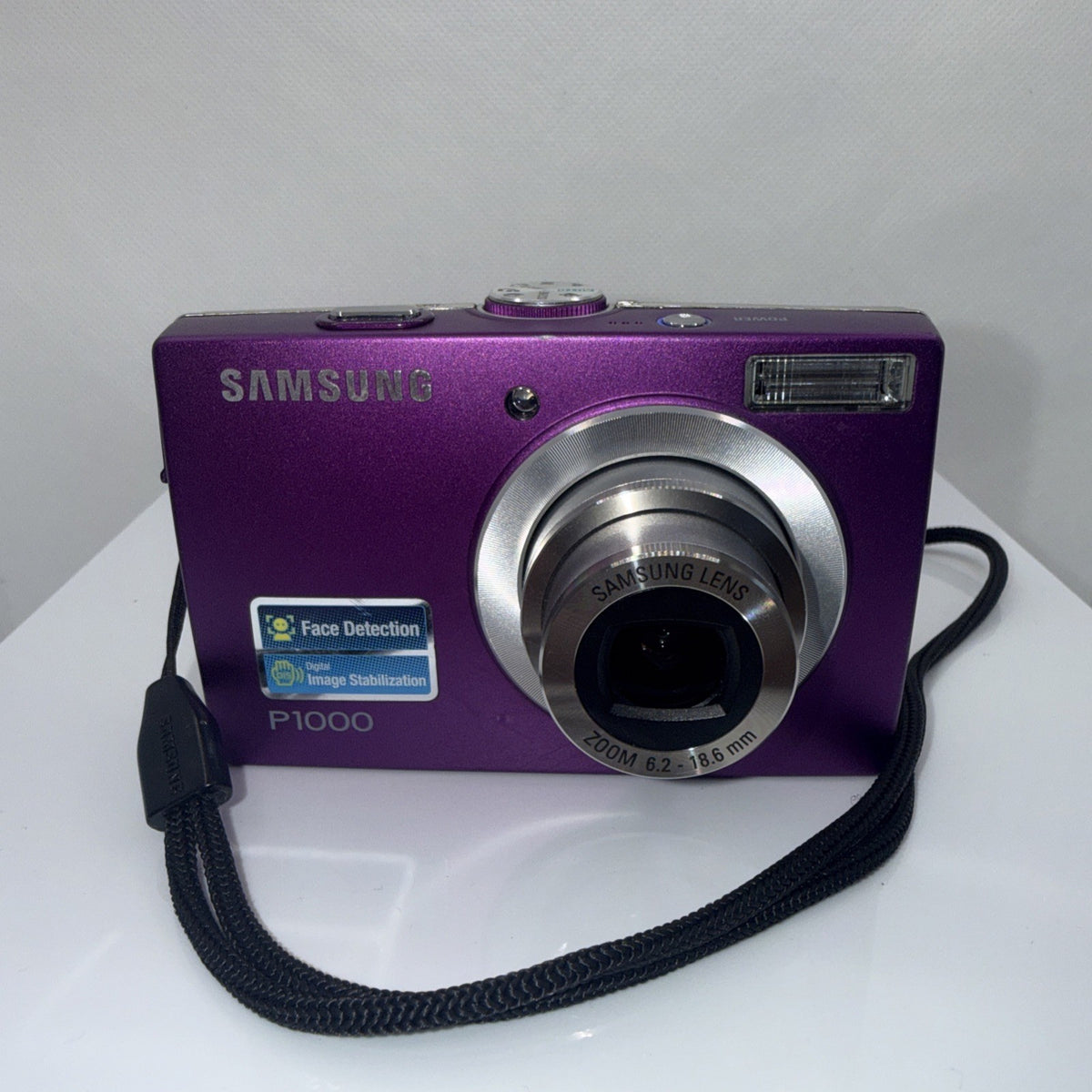 Digital Camera Samsung P1000 10.2MP Purple Tested + Charger Battery 4GB SD Case