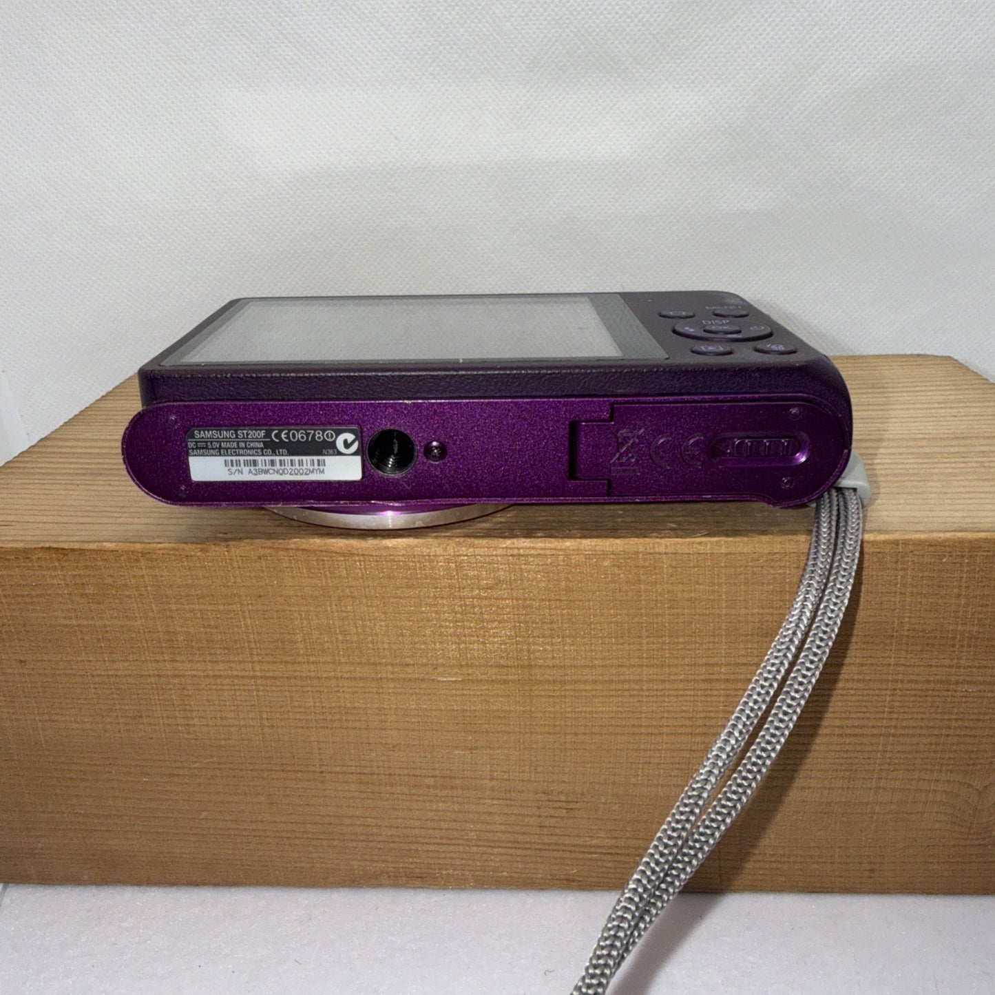 Samsung ST200F Purple 16.1MP Digital Camera WiFi Tested + Charger Battery 2GB