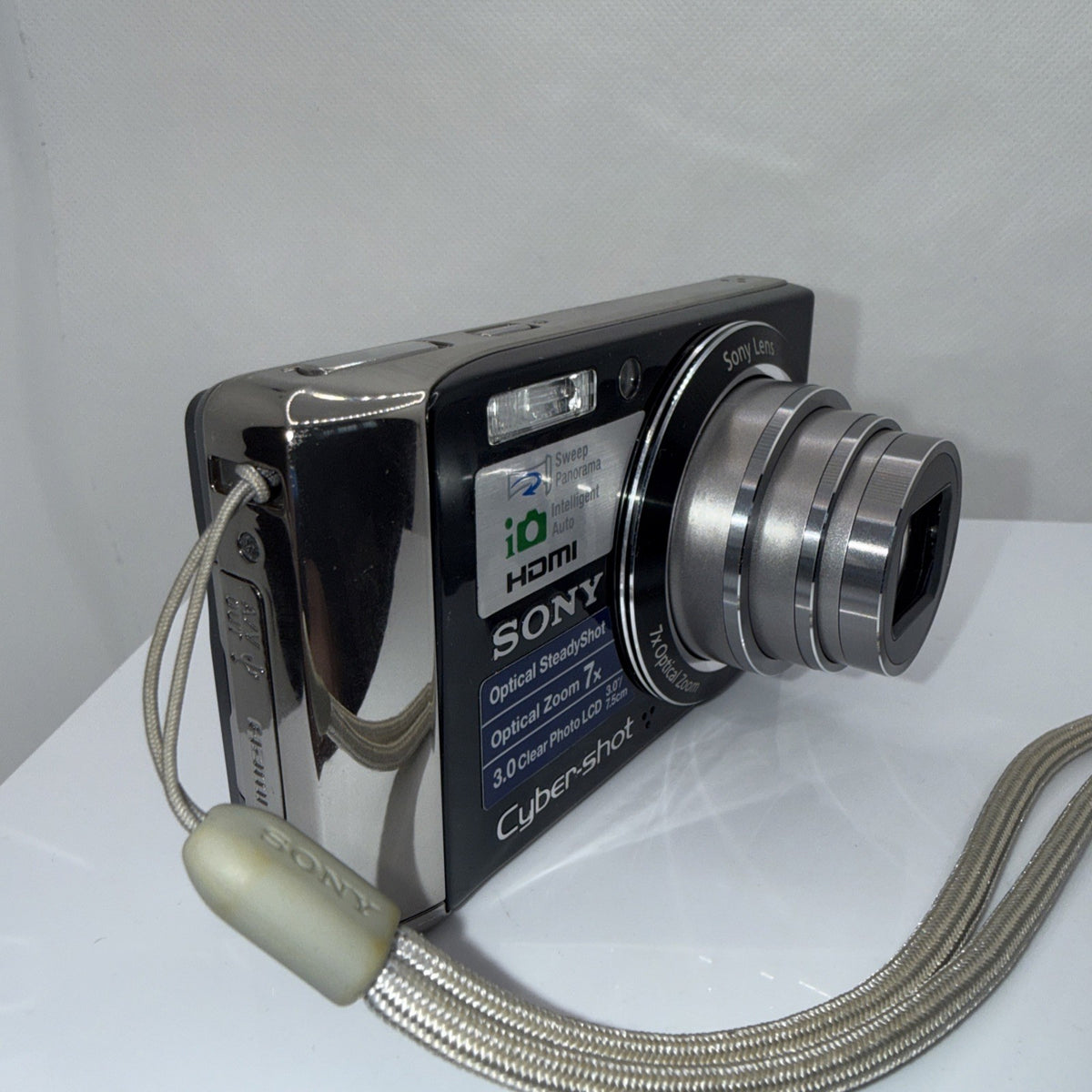 Sony Cyber-shot DSC-W370 Digital Camera Tested Working + Charger Battery Case SD