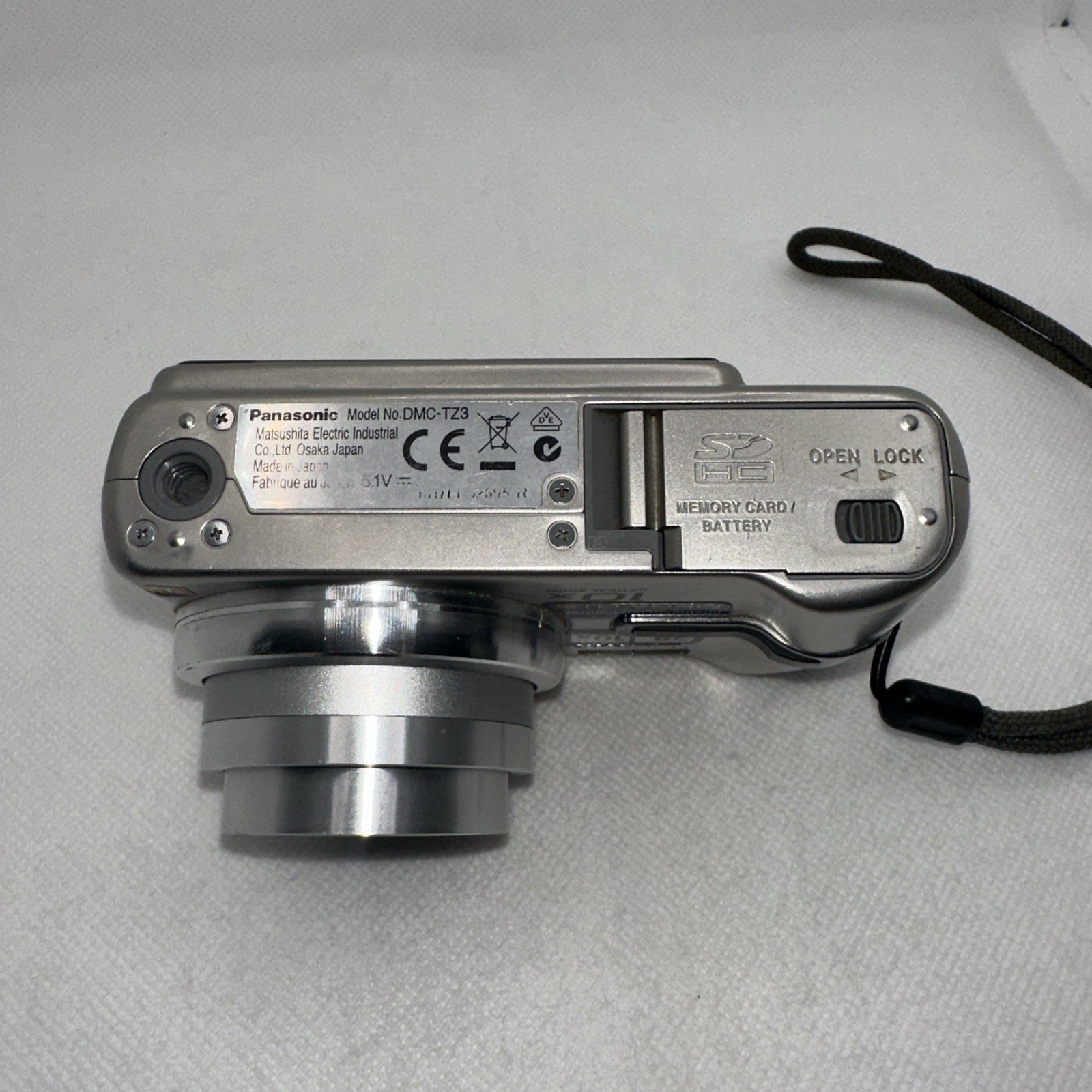 Panasonic Digital Camera LUMIX DMC TZ3 7.2MP Tested Plus Battery Charger 16GB SD8