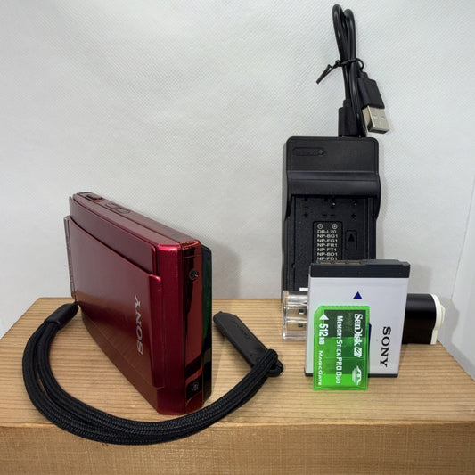 Sony Cyber-shot DSC-T300 10.1MP Digital Camera Working + Charger Battery Memory