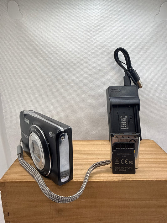 Fujifilm JZ250 16MP Digital Camera Tested Working + Charger Battery & 4GB SD Card