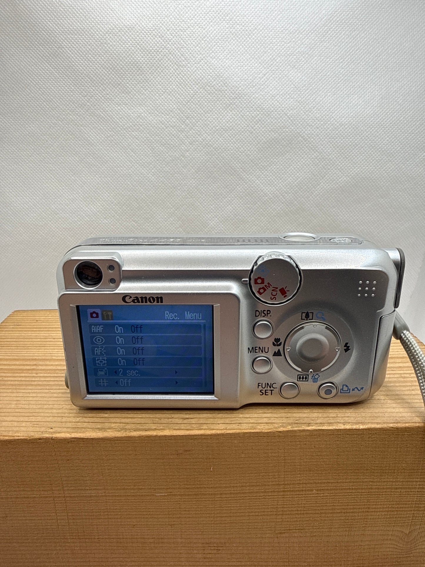 Canon A460 5MP Digital Camera Tested Working + Charger Battery & 4GB SD Card